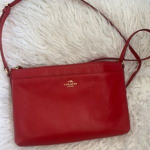 Red coach crossbody